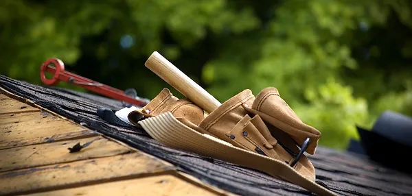 tool belt on roof